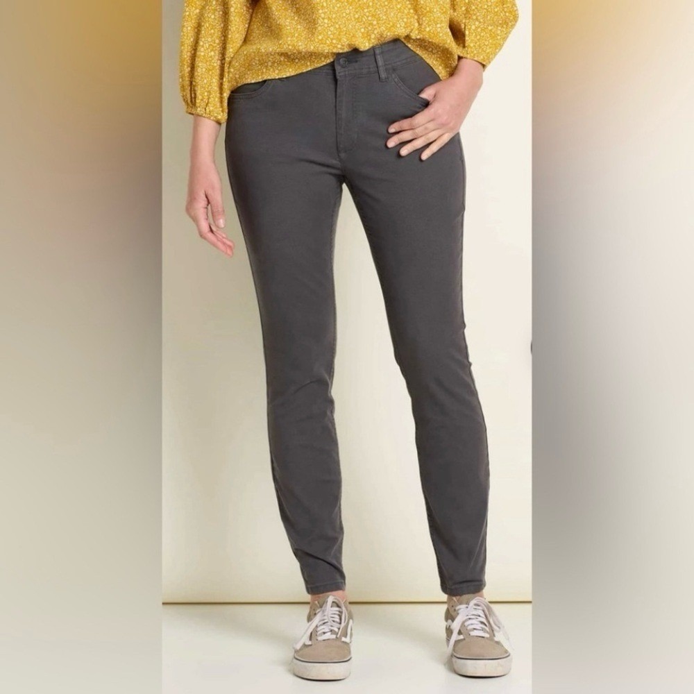 Toad&Co Gray Lola Skinny Jeans for Women size 10 Organic cotton cottagecore - Picture 3 of 13